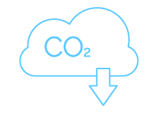 Reduce CO2 icon