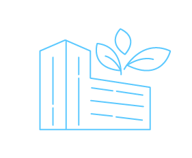 Sustainable building icon